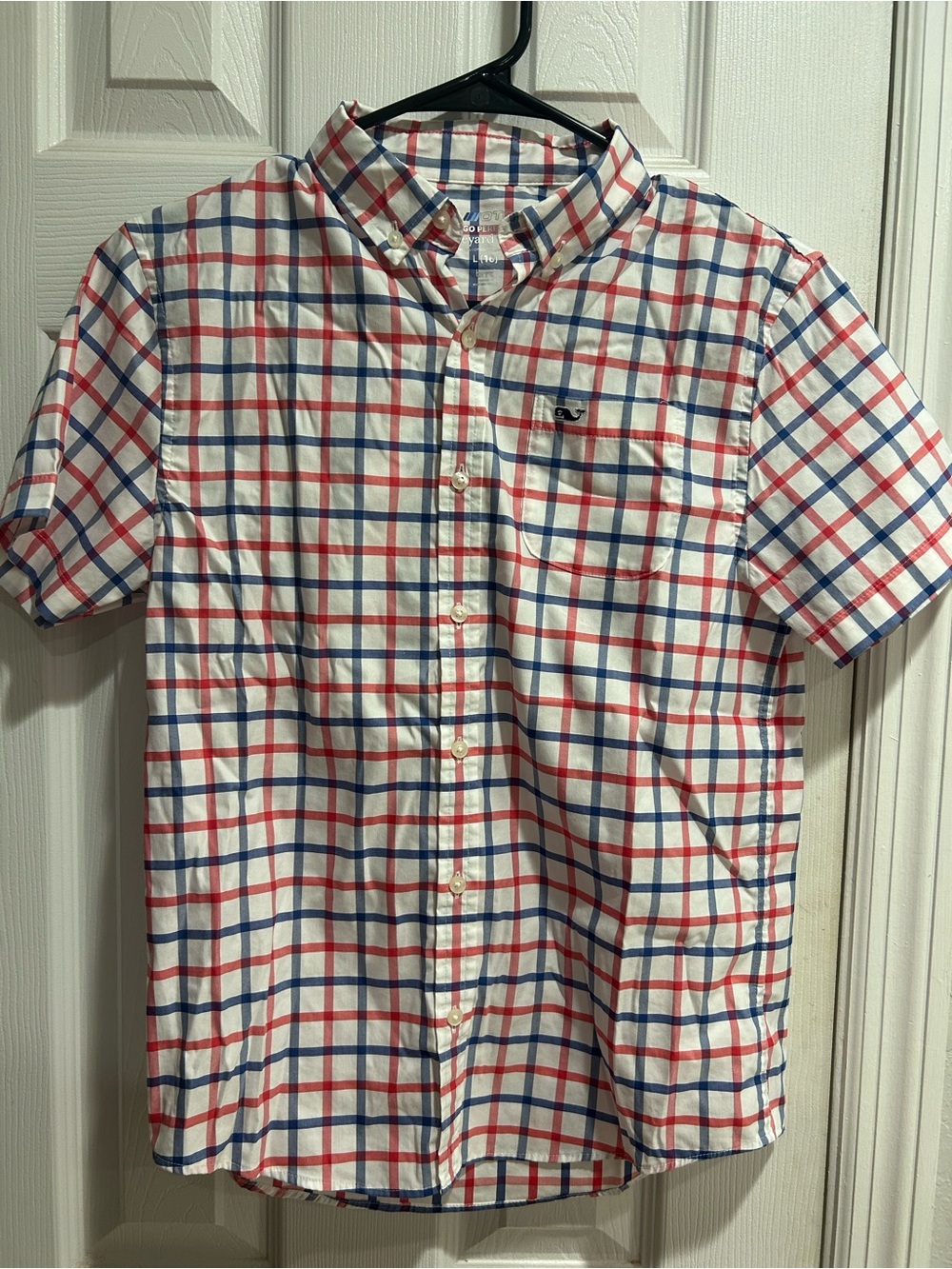 Vineyard Vines Brrr™️ Performance Short-Sleeve Button-Down | youth Large (16)